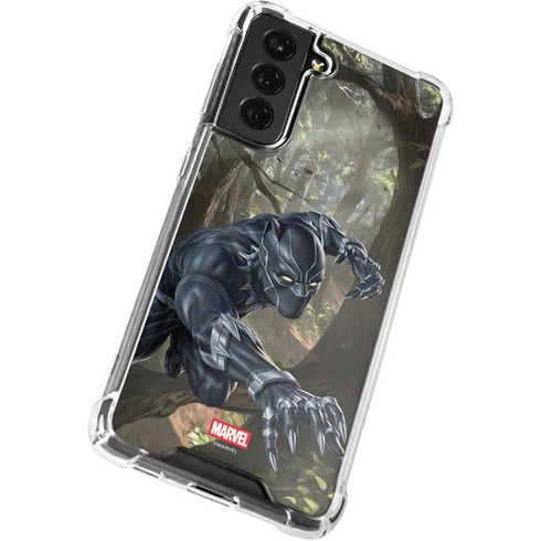 Marvel Black Panther In the Jungle Galaxy S21 FE Clear Case